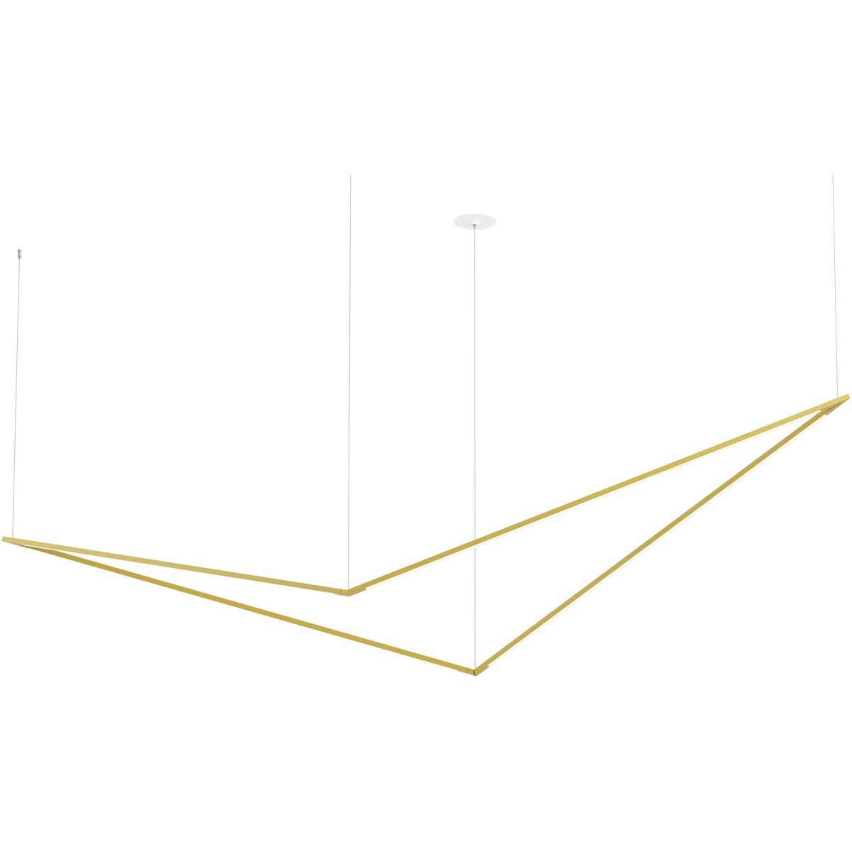Koncept ZBP-48-B-SW-GLD-RTM Z-Bar LED 29.36 inch Gold Pendant Ceiling Light, Bird